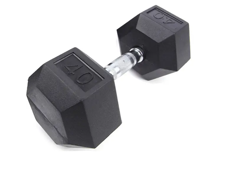 Black Hex Dumbbells