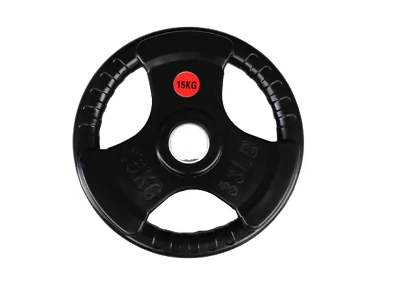 Rubber coated bumper plate three...