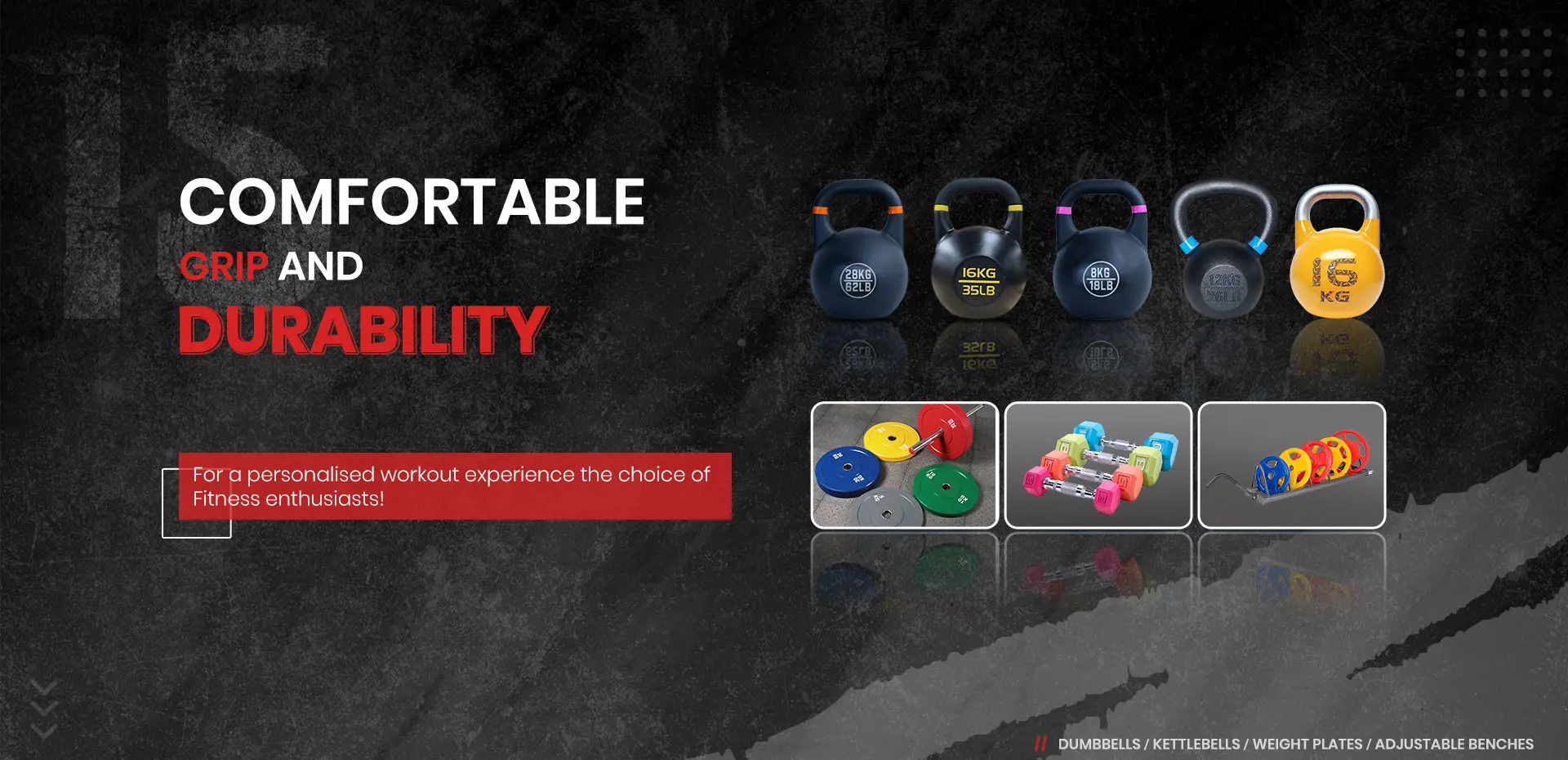 For a personalised workout experience the choice of Fitness enthusiasts!