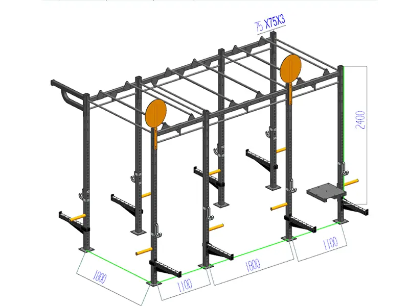 Upright Stand for crossfit rig rack (1)esv