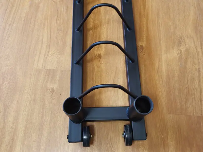 Horizontal Plate and Olympic Bar Rack Organizer Weight Plate Rack